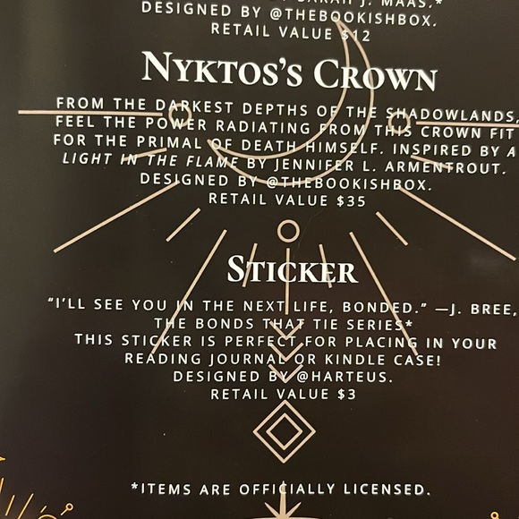 Nyktos’s Crow- Inspired by A Light in the Flame - Picture 3 of 3